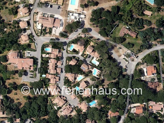 Domaine von oben, Les Issambes, Südfrankreich