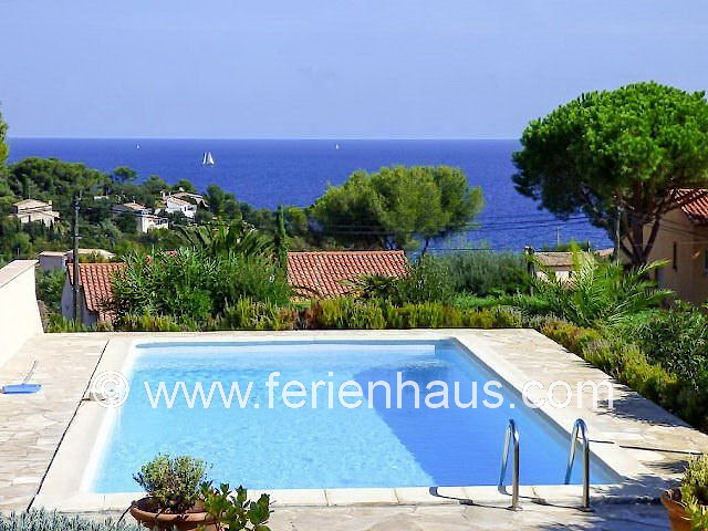 Ferienhaus Südfrankreich mit Pool, strandnah, Meerblick, für 6 Personen