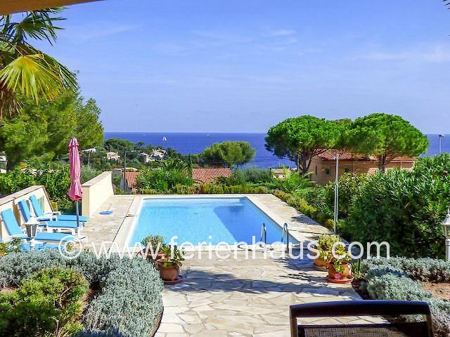 Villa mit Pool in Südfrankreich, Meerblick, strandnah, St. Aygulf